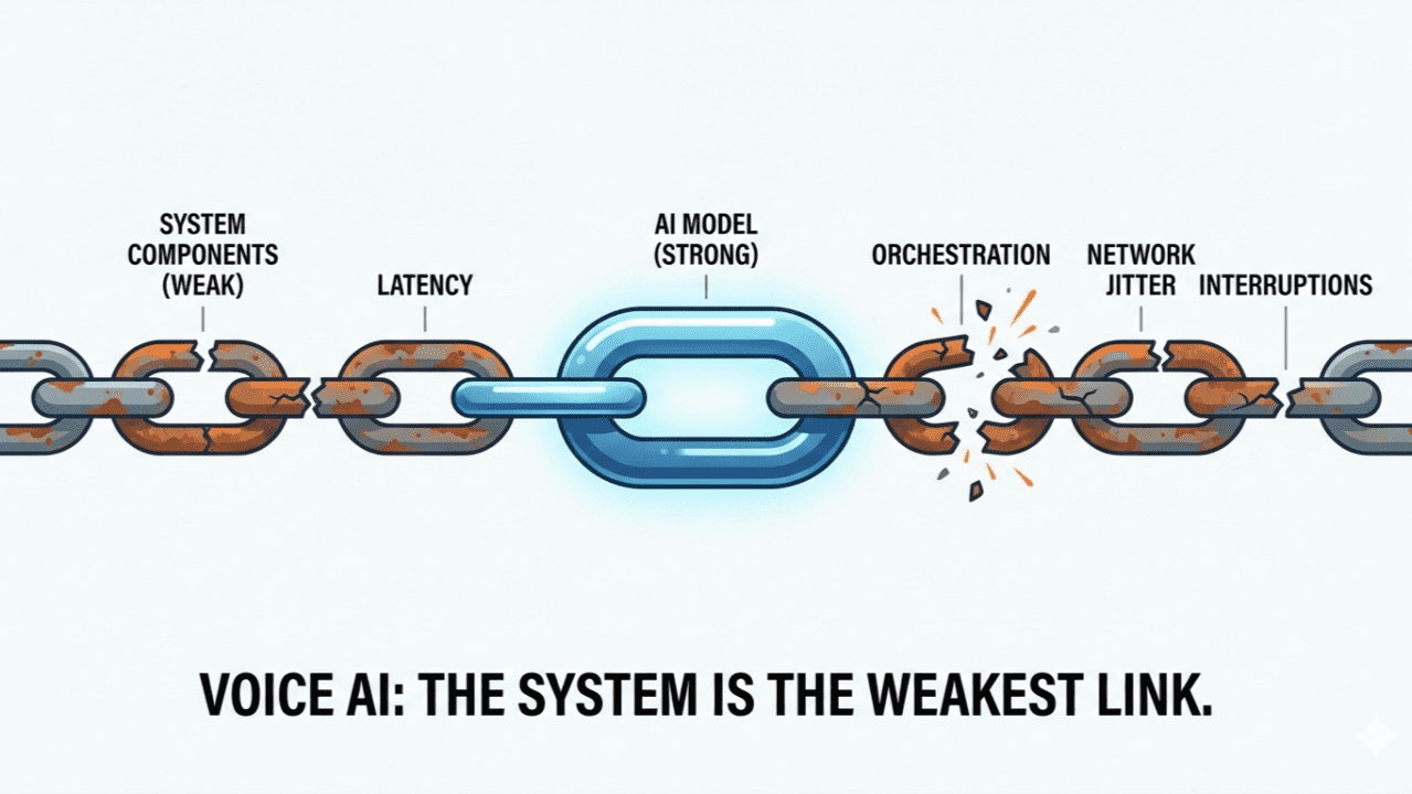 Read more about the article Voice AI Is Not an AI Problem. It Is a Systems Problem